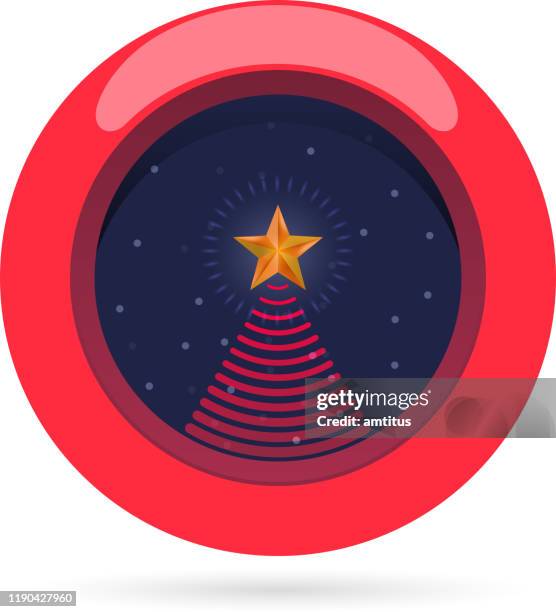 christmas button - key dates stock illustrations
