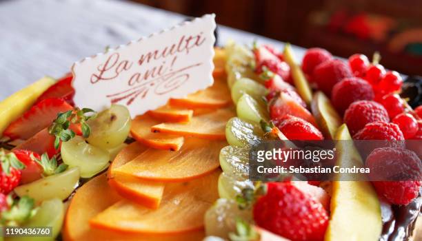 beautiful cake with decor, close up of birthday cake for anniversary. - january icon stock pictures, royalty-free photos & images