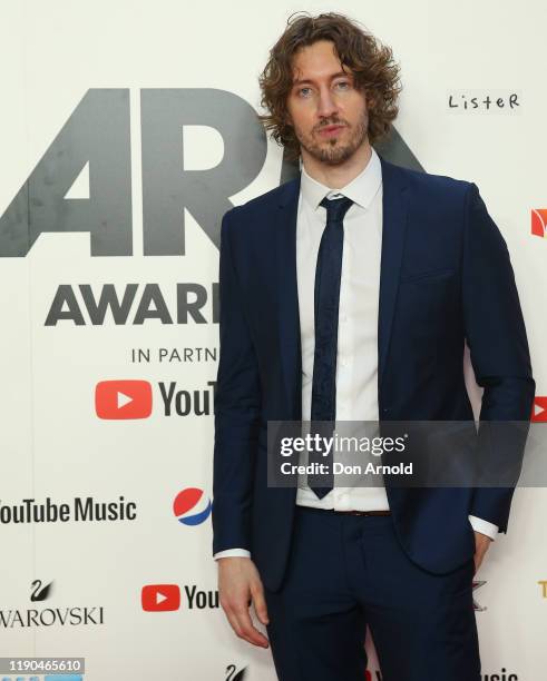 Dean Lewis arrives for the 33rd Annual ARIA Awards 2019 at The Star on November 27, 2019 in Sydney, Australia.