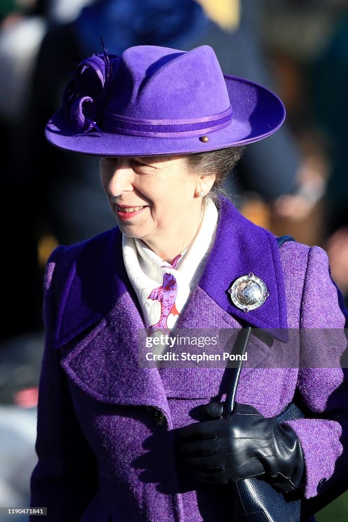The Royal Family Attend Church On Christmas Day