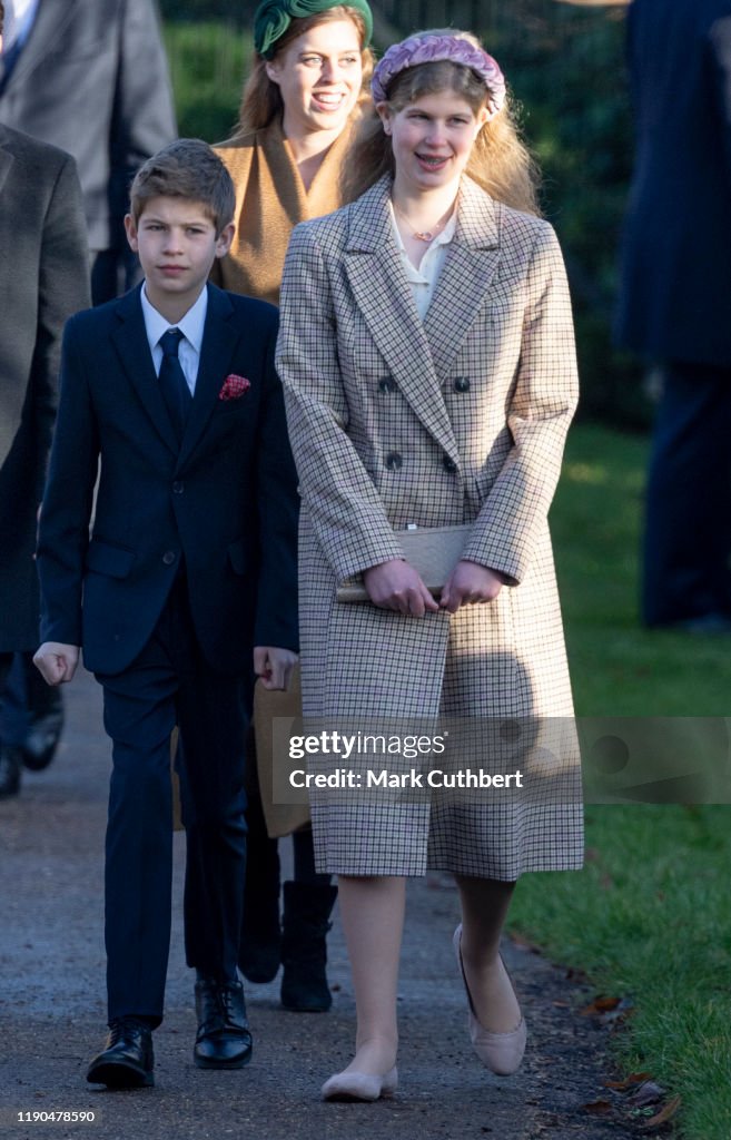 The Royal Family Attend Church On Christmas Day