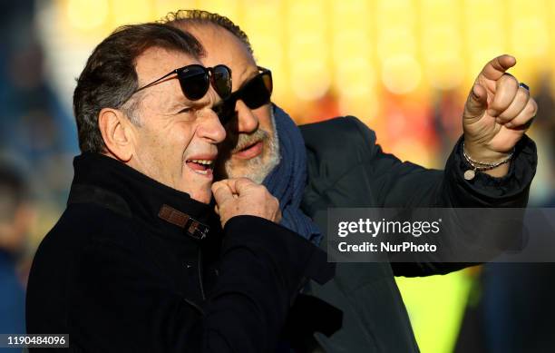 Brescia owner Massimo Cellino during the football Serie A match Parma v Brescia at the Tardini Stadium in Parma, Italy on December 22, 2019