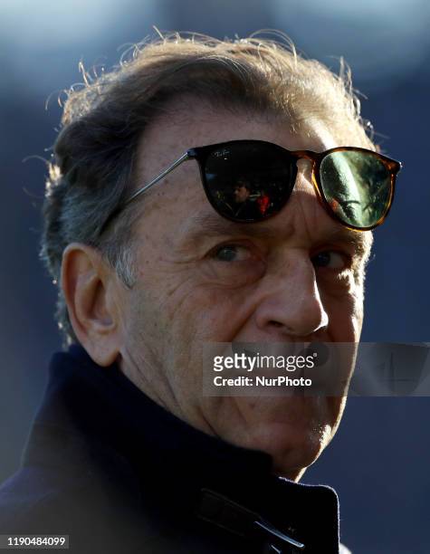 Brescia owner Massimo Cellino during the football Serie A match Parma v Brescia at the Tardini Stadium in Parma, Italy on December 22, 2019