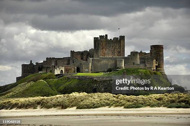 bamburgh castle - bamburgh stock pictures, royalty-free photos & images