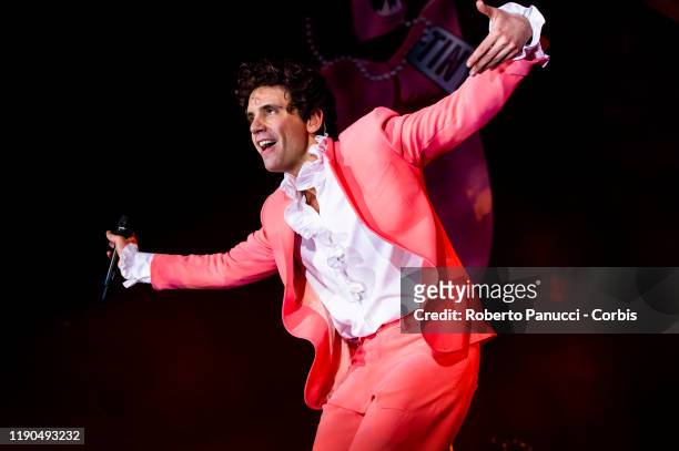 Mika performs on November 27, 2019 in Rome, Italy .