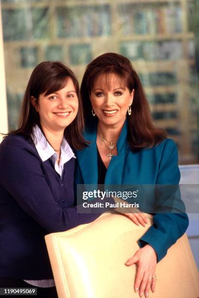 Jackie Collins and her daughter Tiffany at her new home In Beverly hills that she Designed Herself March 21, 1998 Beverly Hills, California