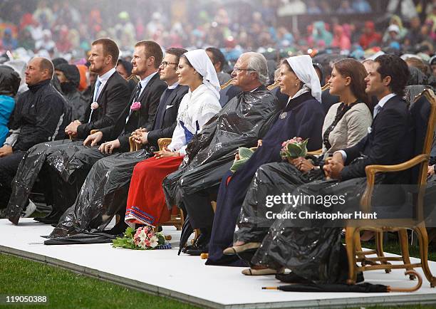 Daniel Hedin, Henrik Hedin, Prince Daniel, Duke of Vastergotland, Crown Princess Victoria of Sweden, King Carl XVI Gustaf of Sweden, Queen Silvia of...