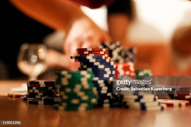 all in - gambling chip stock pictures, royalty-free photos & images
