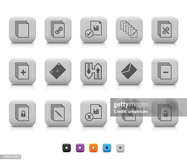 office icons - blue floppy disk stock illustrations