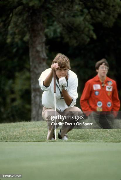 Women's golfer Jo Ann Washam looks on during tournament play circa 1977. Washam was on the LPGA Tour from 1973-89.