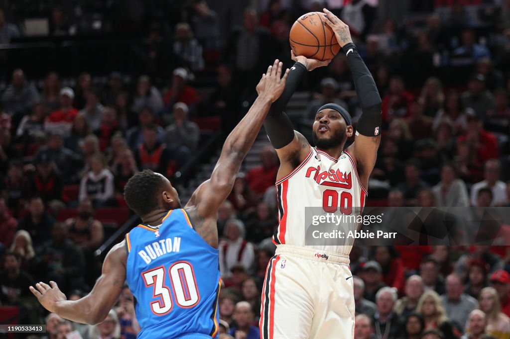 Oklahoma City Thunder v Portland Trail Blazers