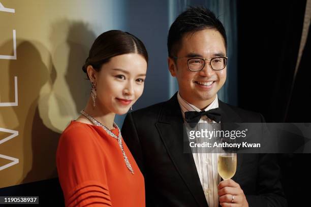 Janice Man and Adrian Cheng attend the cocktail party before the opening ceremony of Festival de Cannes Film Week in Asia at on November 12, 2019 in...