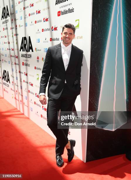 Scott Tweedie arrives for the 33rd Annual ARIA Awards 2019 at The Star on November 27, 2019 in Sydney, Australia.
