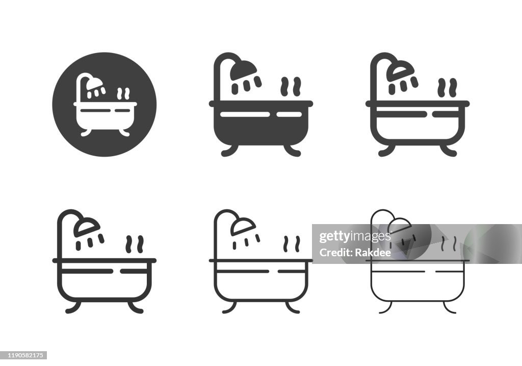 Bathtub Icons - Multi Series