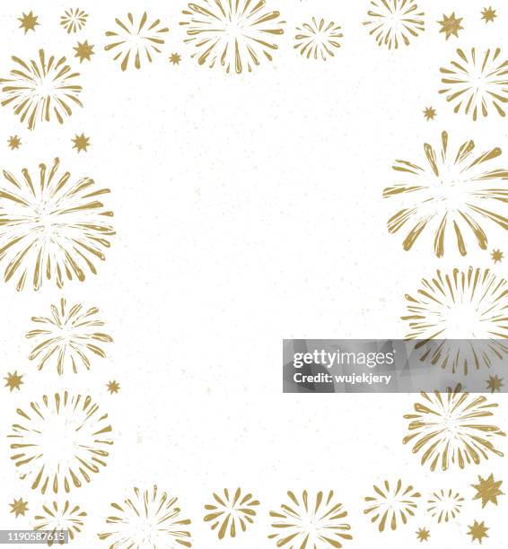 fireworks background - firework border stock illustrations