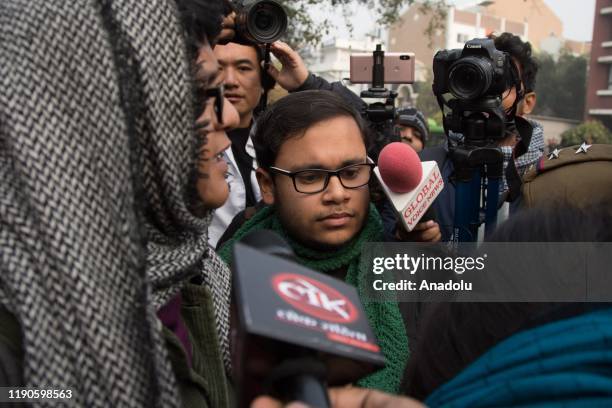 Students protesting against the kilings of innocents in Uttar Pradesh after the protest against Citizenship Amendment Act 2019 were detained at Uttar...