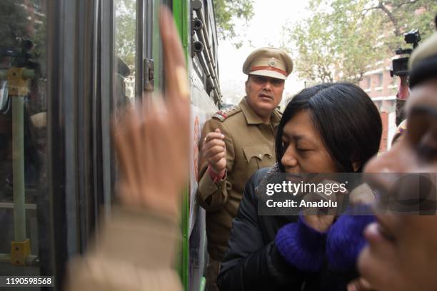 Students protesting against the kilings of innocents in Uttar Pradesh after the protest against Citizenship Amendment Act 2019 were detained at Uttar...