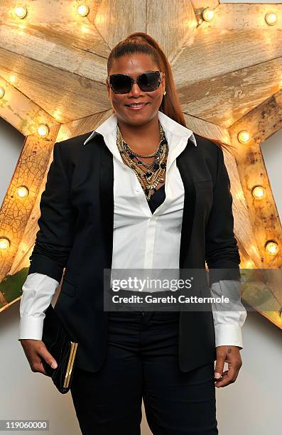 Queen Latifah attends a party for Dolce And Gabbana hosted by Net-a-Porter at Westfield on July 14, 2011 in London, England.