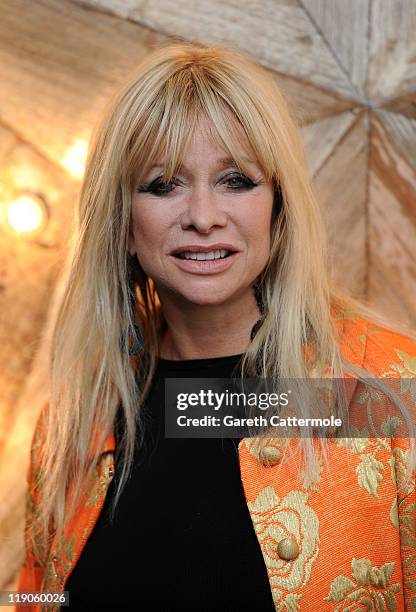 Jo Wood attends a party for Dolce And Gabbana hosted by Net-a-Porter at Westfield on July 14, 2011 in London, England.