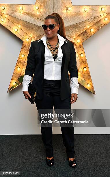 Queen Latifah attends a party for Dolce And Gabbana hosted by Net-a-Porter at Westfield on July 14, 2011 in London, England.