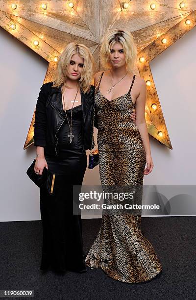 Kelly Osbourne and Pixie Geldof attend a party for Dolce And Gabbana hosted by Net-a-Porter at Westfield on July 14, 2011 in London, England.