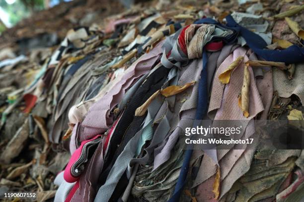 textile garbage - clothes waste stock-fotos und bilder