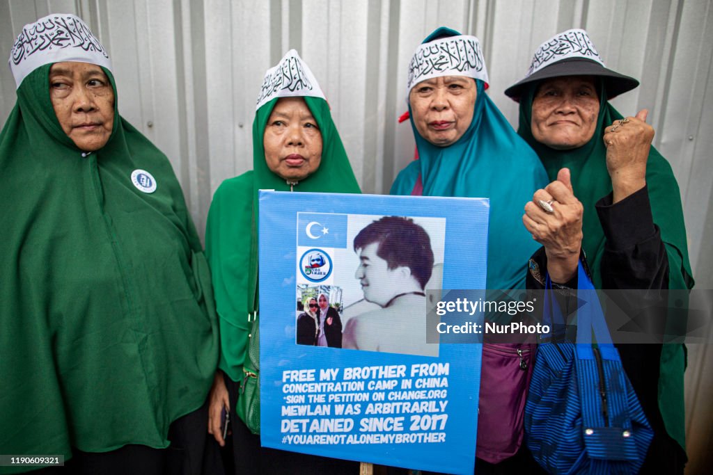 Rally For Muslim China Uighur In Front Of China Embassy