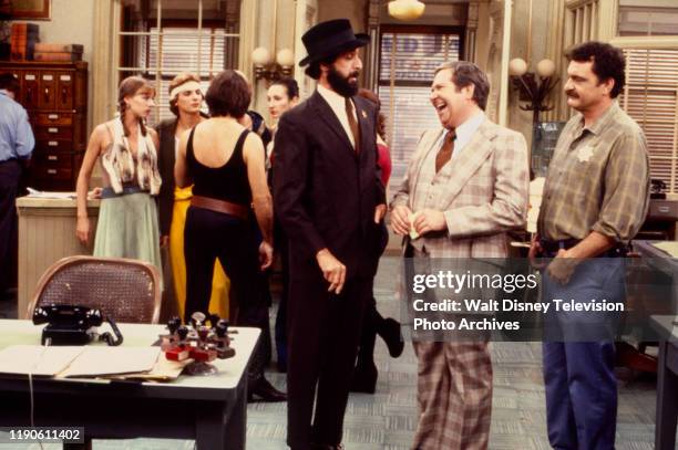 Richard Libertini, Richard Paul, Victor French, extras appearing in the ABC tv series 'Carter Country'.
