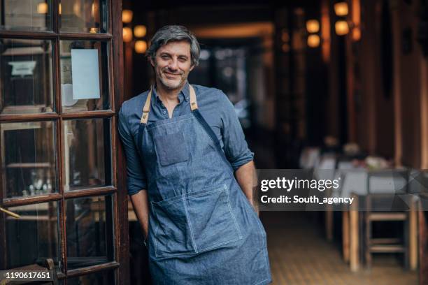 happy small business owner - small restaurant stock pictures, royalty-free photos & images