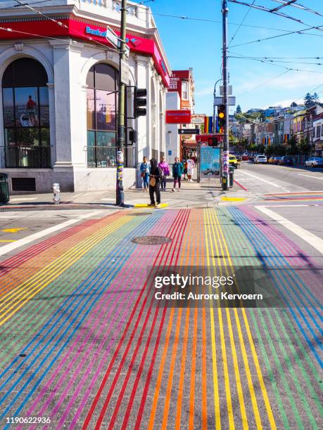 gay district of castro in san francisco - castro district stock pictures, royalty-free photos & images