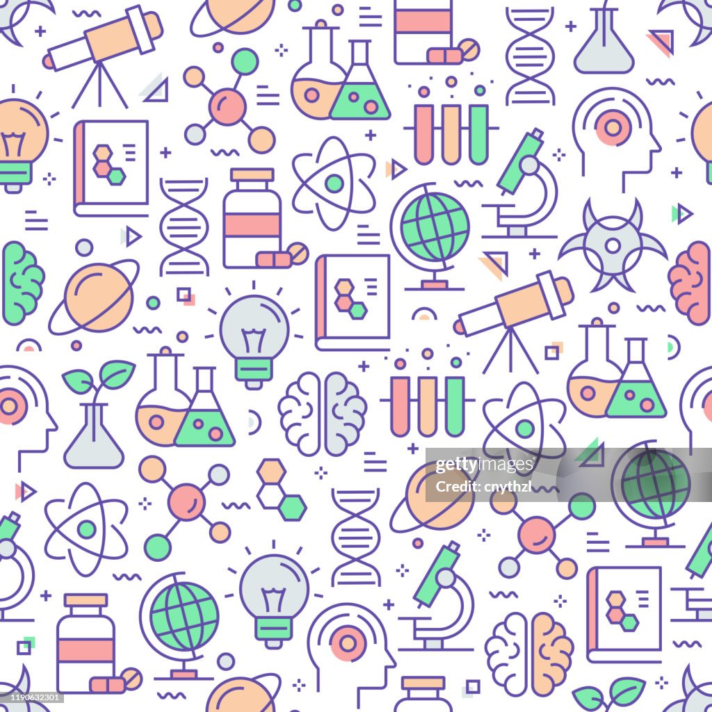 Science Design Visual Vector Set Of Design Templates And Elements For Science In Trendy ...