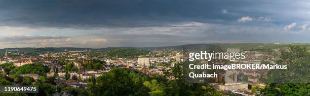 city view, panoramic view of elberfeld and barmen, wuppertal, bergisches land, north rhine-westphalia, germany - wuppertal stock pictures, royalty-free photos & images