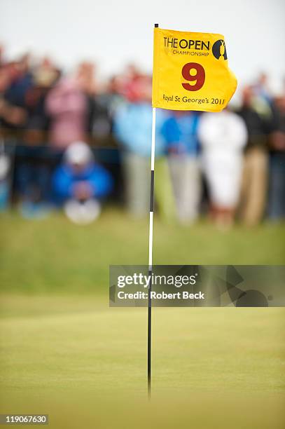 View of No 9 pin flag during Thursday play at Royal St. George's GC. Sandwich, England 7/14/2011 CREDIT: Robert Beck