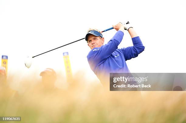 Luke Donald in action during Thursday play at Royal St. George's GC. Sandwich, England 7/14/2011 CREDIT: Robert Beck