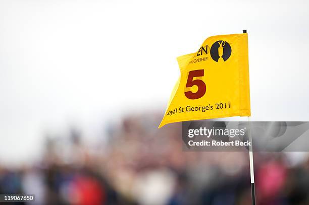 View of No 5 pin flag during Thursday play at Royal St. George's GC. Sandwich, England 7/14/2011 CREDIT: Robert Beck