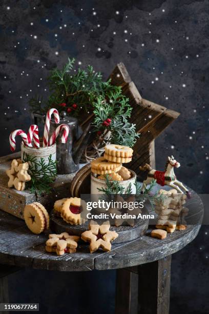 xmas - dessert christmas stockfoto's en -beelden