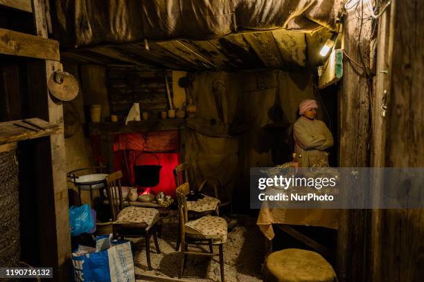 The figures recreate the characters of the Living Nativity in Palombaio, a small hamlet of Bitonto in Puglia, on December 28th