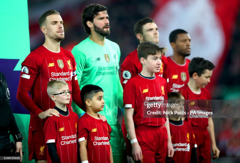 Liverpool v Wolverhampton Wanderers - Premier League - Anfield Stadium