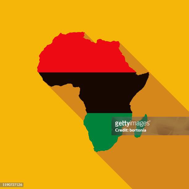 pan-african flag kwanzaa icon - africa stock illustrations