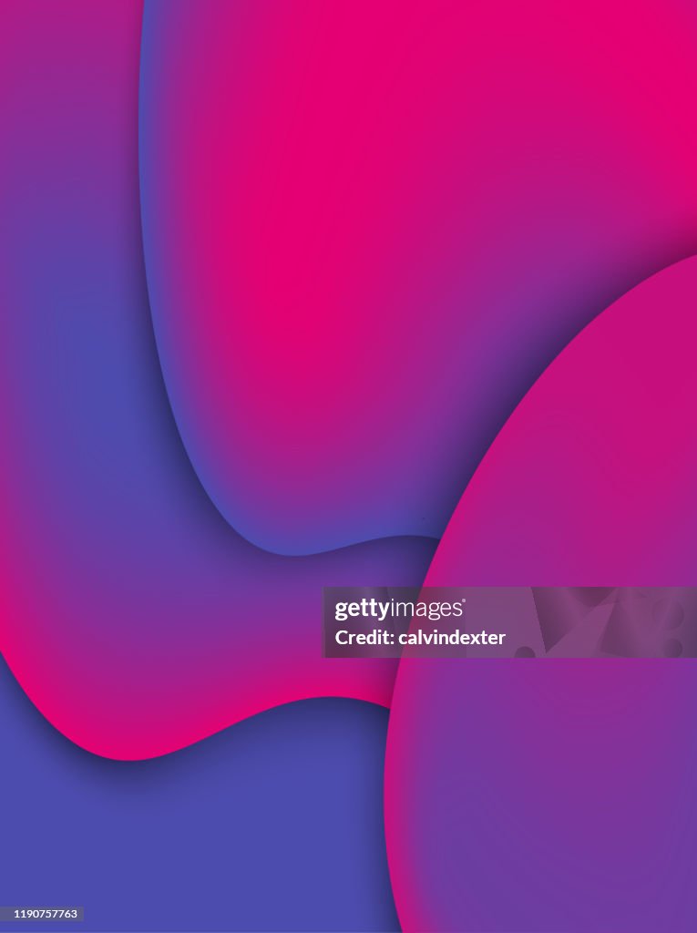 Degradados de color cálidos y fríos vibrantes y abstractos de fondo