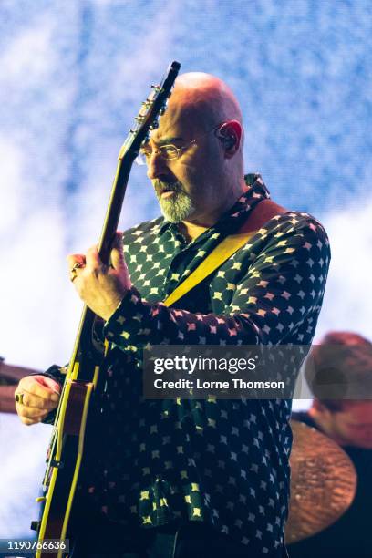 Paul Arthurs AKA Bonehead performs with Liam Gallagher at The O2 Arena on November 28, 2019 in London, England.