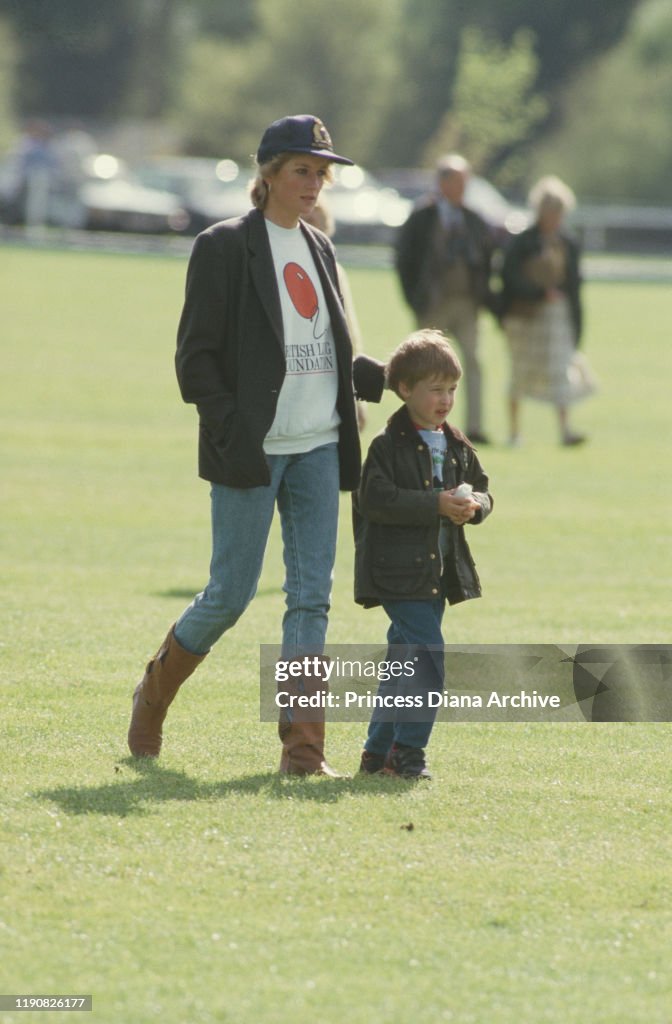 Diana And William At Polo
