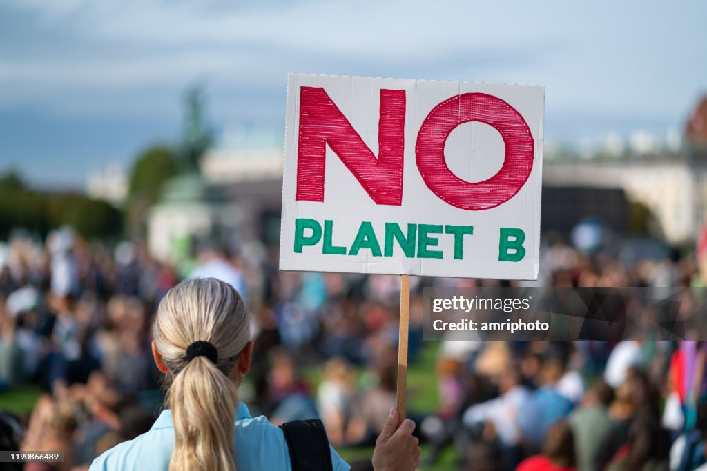 Es gibt keine Pflanze b, Klimawandel Protest