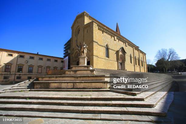 The Duomo or Cathedral of Arezzo. Tuscany. Italy. Europe.