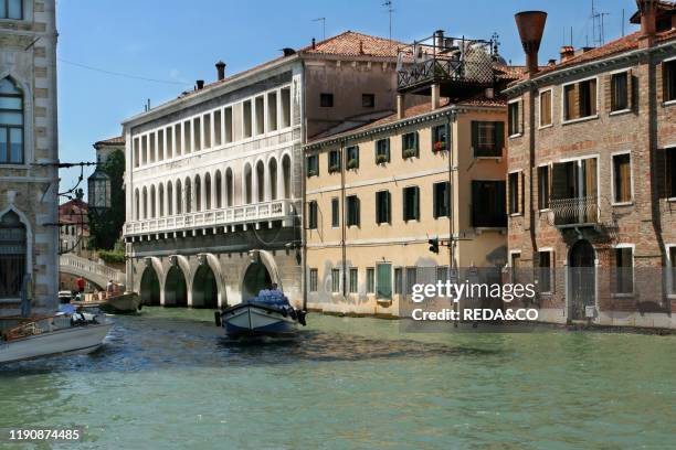 Rio Ca Foscari . Sestiere Dorsoduro. Venice. Veneto. Italy.