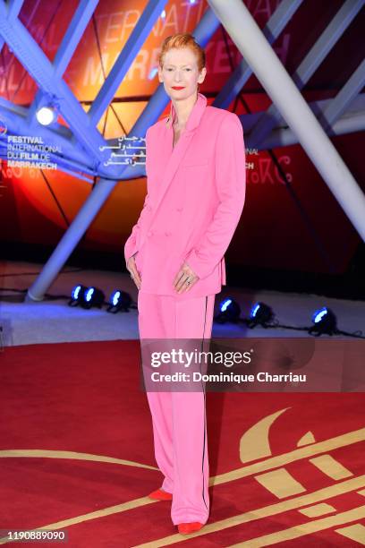 Tilda Swinton attends the opening ceremony during the 18th Marrakech International Film Festival on November 29, 2019 in Marrakech, Morocco.