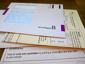 UK General Election postal vote ballot papers