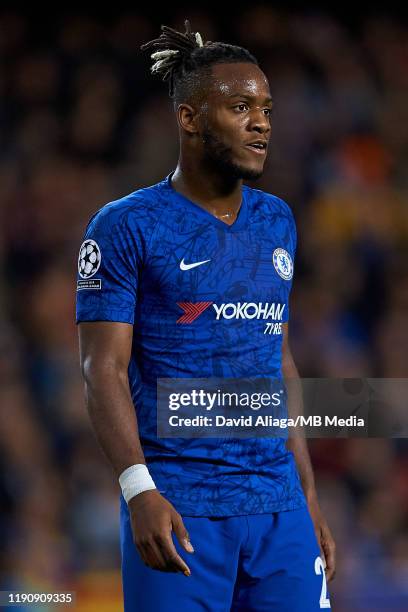 Michy Batshuayi of Chelsea looks on during the UEFA Champions League group H match between Valencia CF and Chelsea FC at Estadio Mestalla on November...