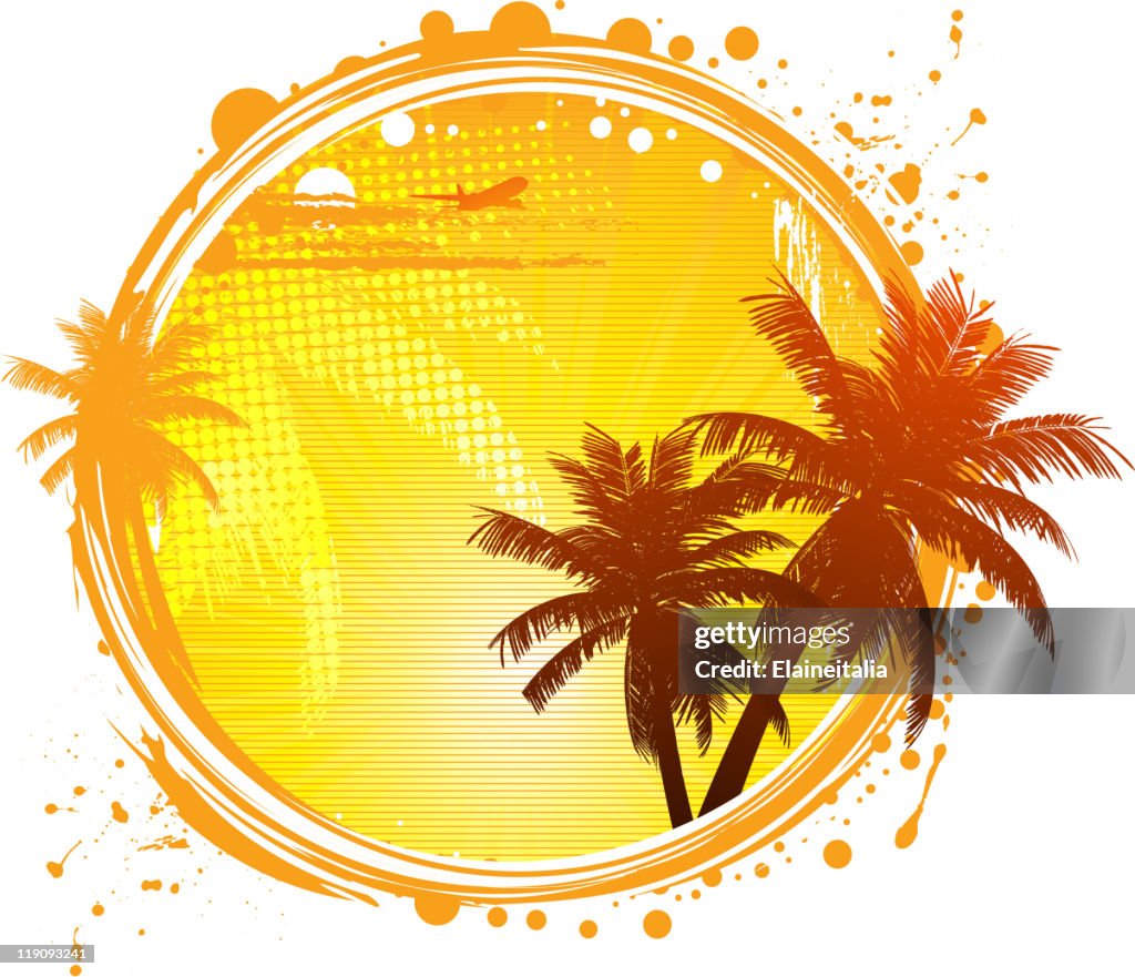 Tropical Summer Circle High-Res Vector Graphic - Getty Images