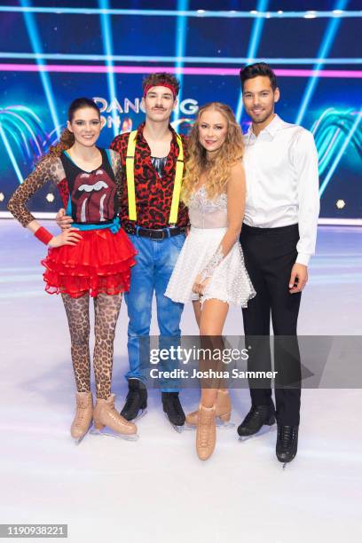 Klaudia Giez aka 'Klaudia mit K', Sevan Lerche, Jenny Elvers and Jamal Othman are seen during the 4th show of the TV-Series "Dancing on Ice" on...